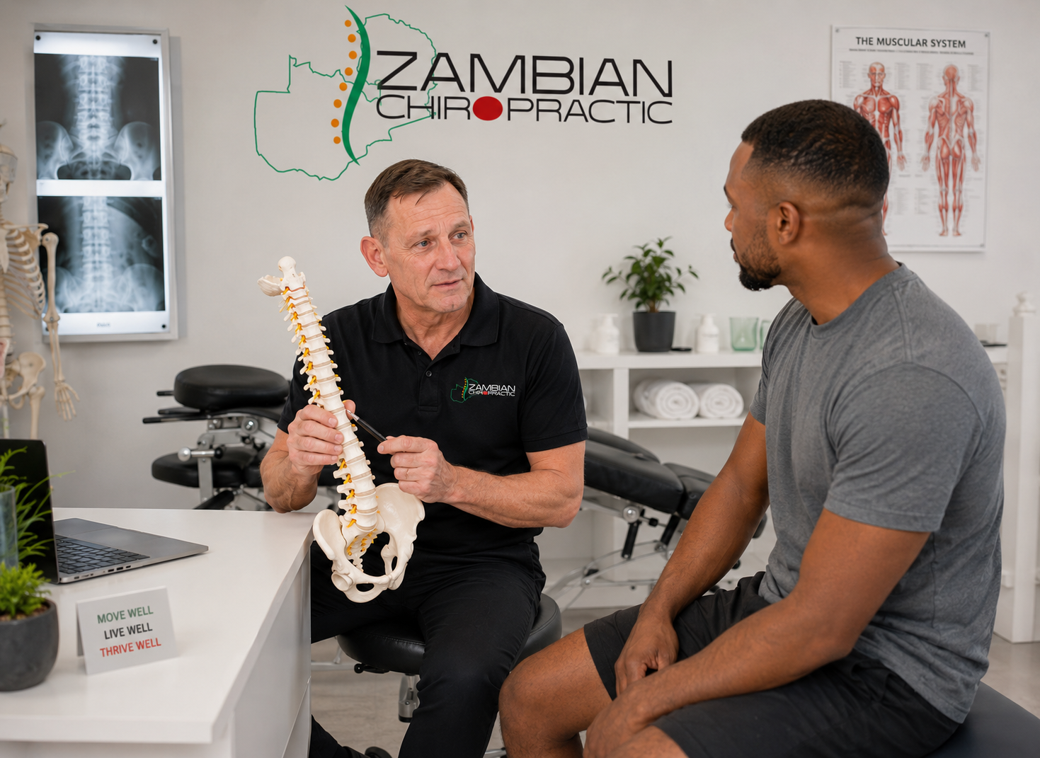 Zambian Chiropractic is the chiropractic practice of Dr Ron Van As in Lusaka, Zambia.